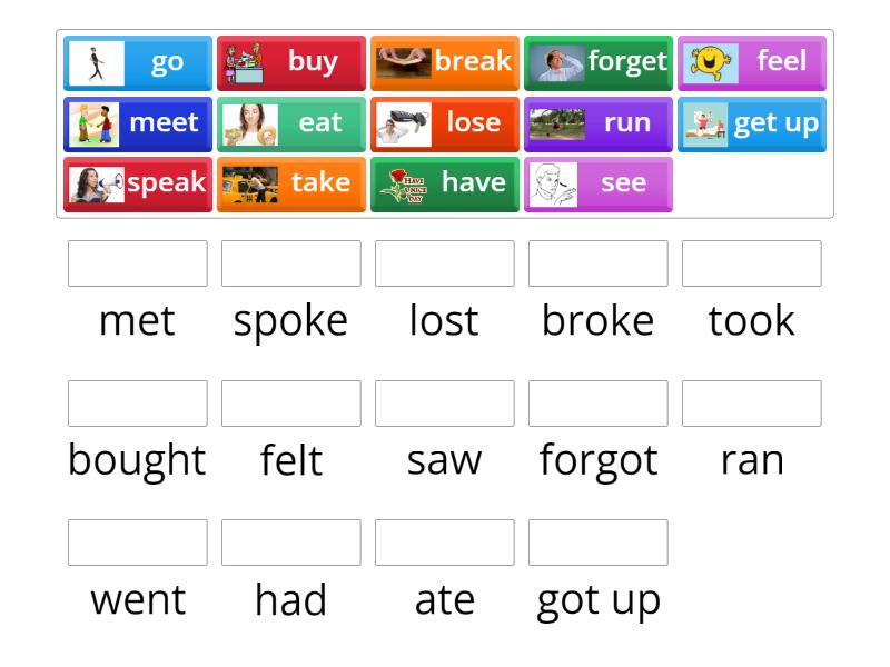 roadmap-a1-irregular-verbs-match-up