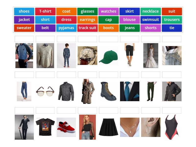 Clothes and accessories - Match up