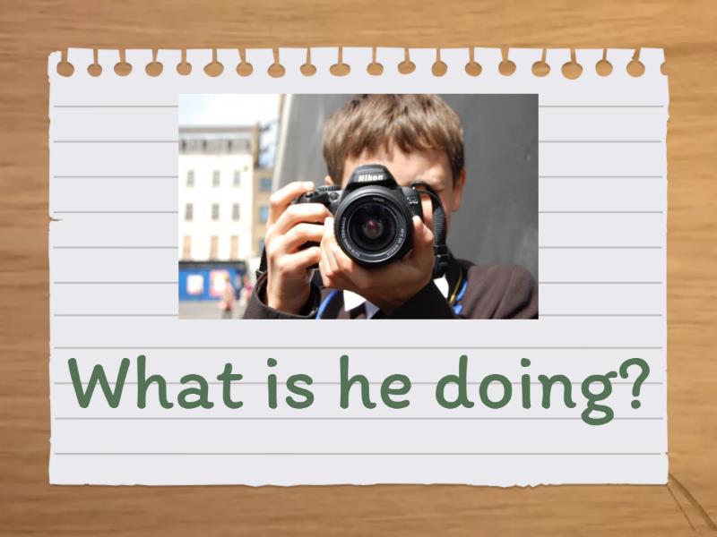 Flashcards - What are they doing? - Tarjetas flash