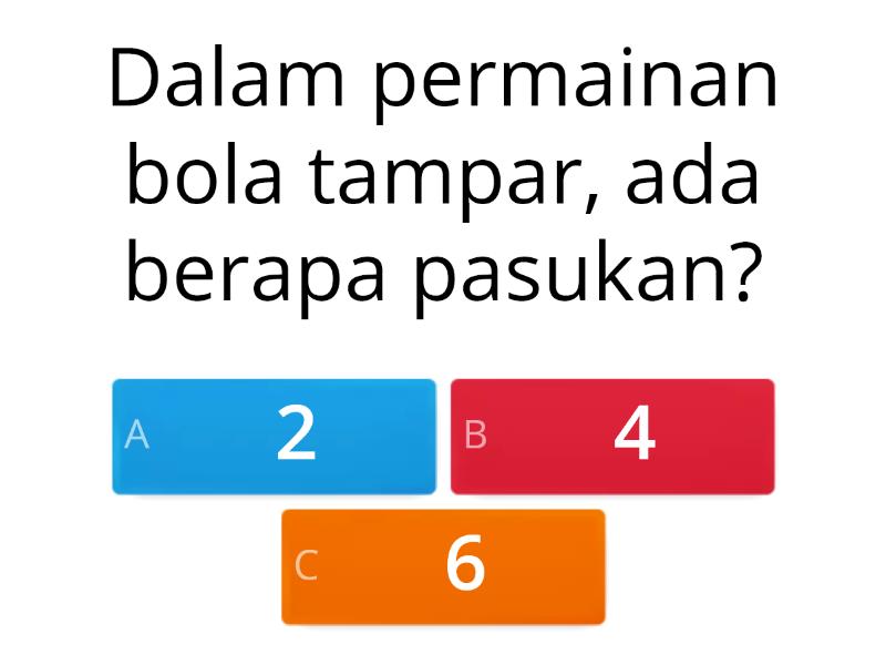 Pengenalan Bola Tampar - Quiz