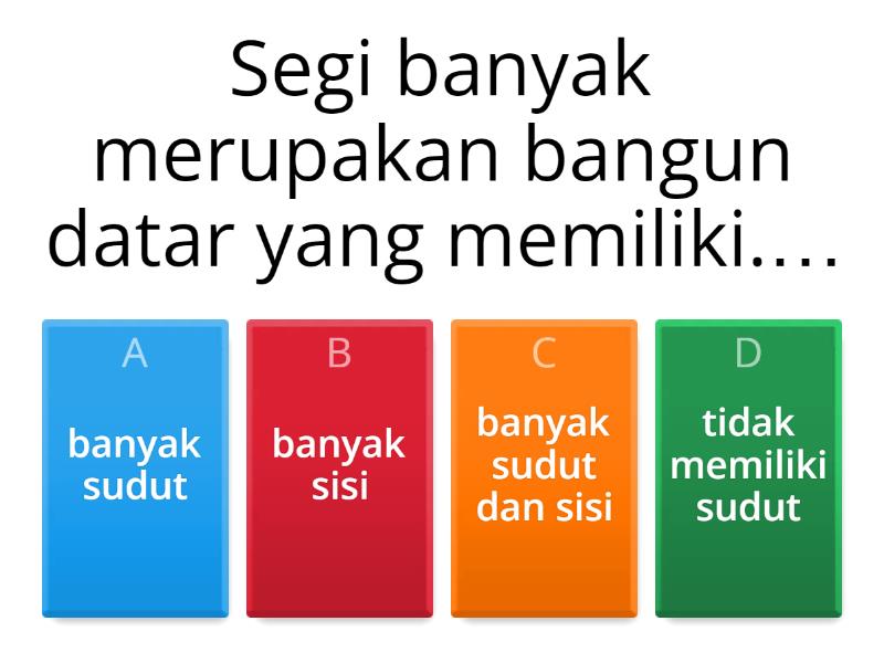 Bangun Segi Banyak Dan Bukan Segi Banyak - Quiz