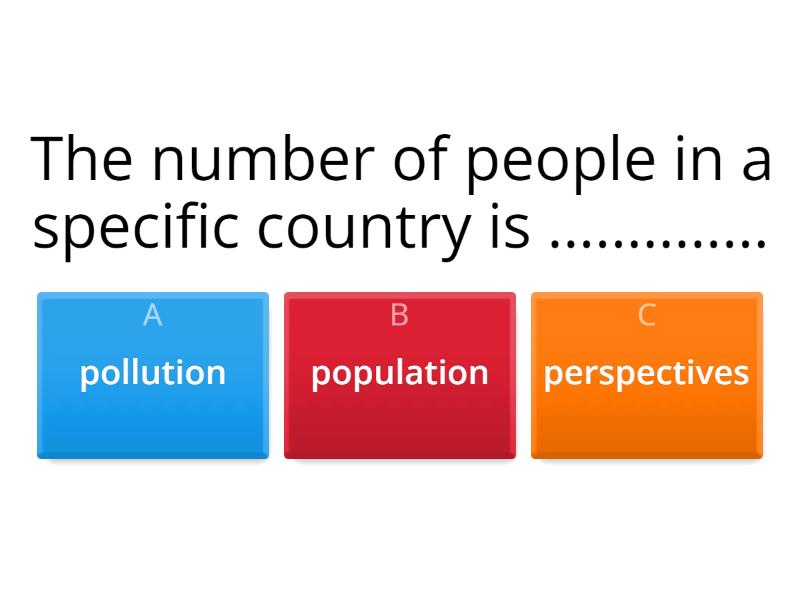Vocabulary Revision B1 Quiz