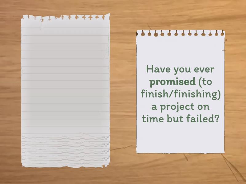 DISCUSS PLUS GERUND OR INFINITIVE visual data 2