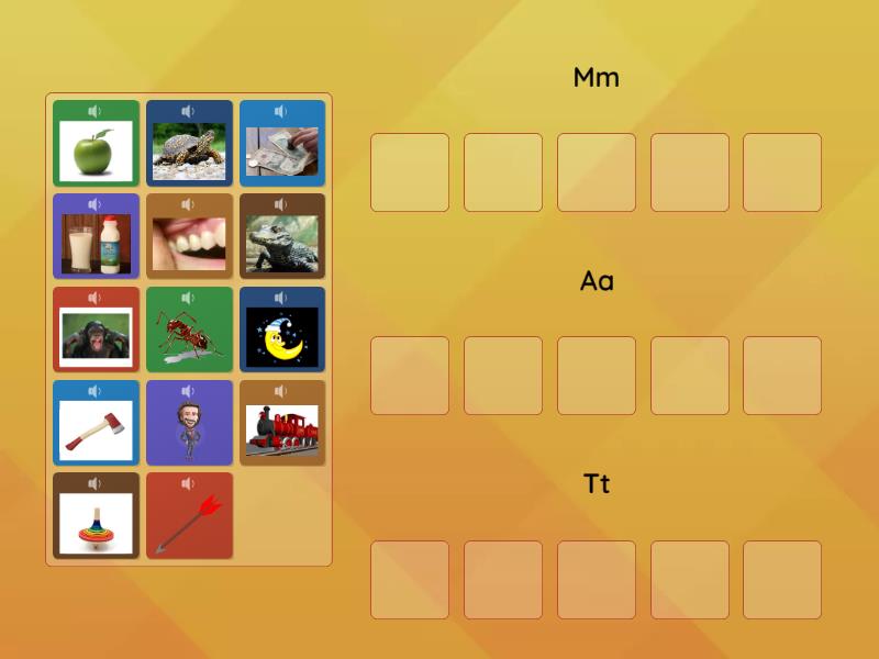 Audio Tt, Mm, Aa Sound Sort - Group sort