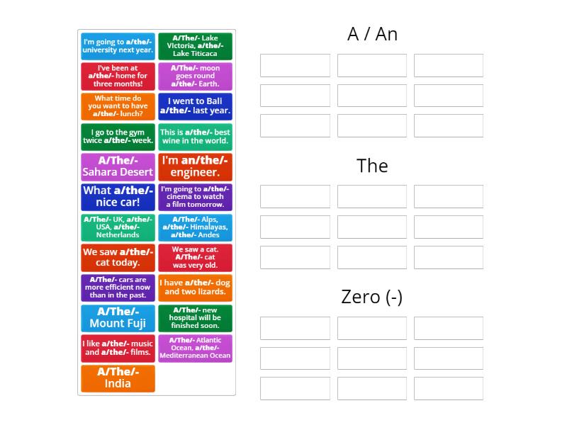 E3 articles exercise 1 - Group sort