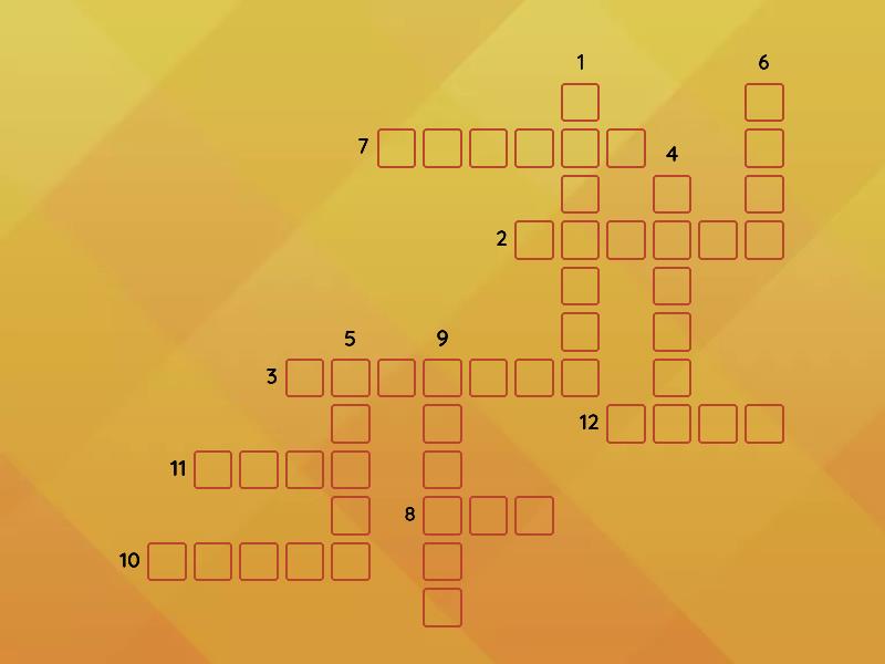 Spelling Revision Crossword