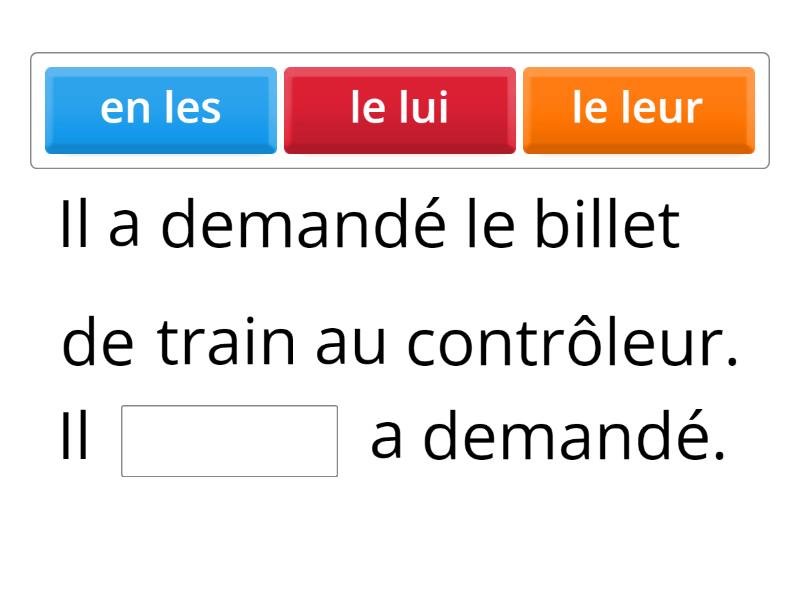 Les Doubles Pronoms P 2 Complete The Sentence