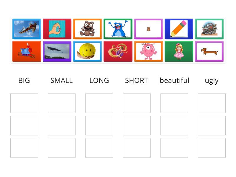 BIG SMALL LONG SHORT ACTIVITIES visual data 6