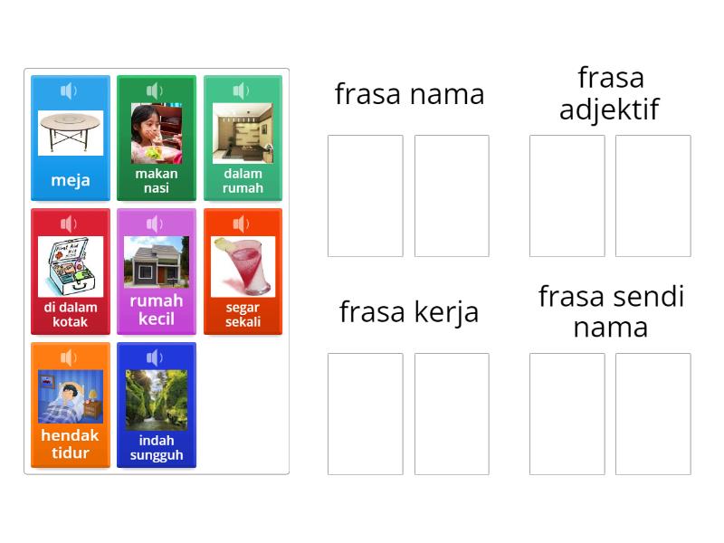 Kumpulkan Jenis-jenis Frasa Mengikut Kumpulan Yang Betul Dan Sebut ...