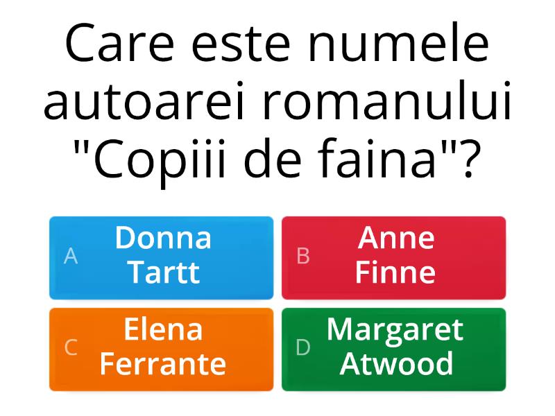 Copiii De Faina Copiii de faina - Quiz