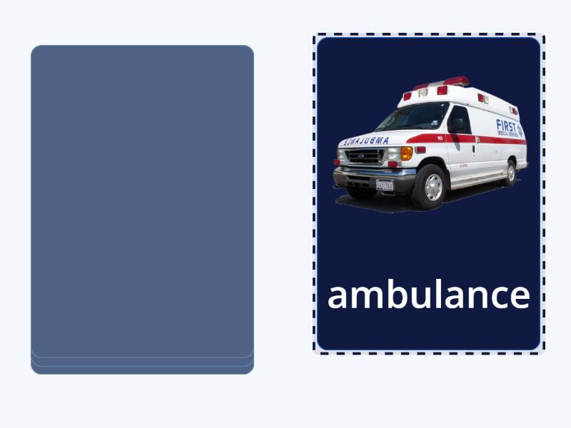 Vehicles - Speaking cards