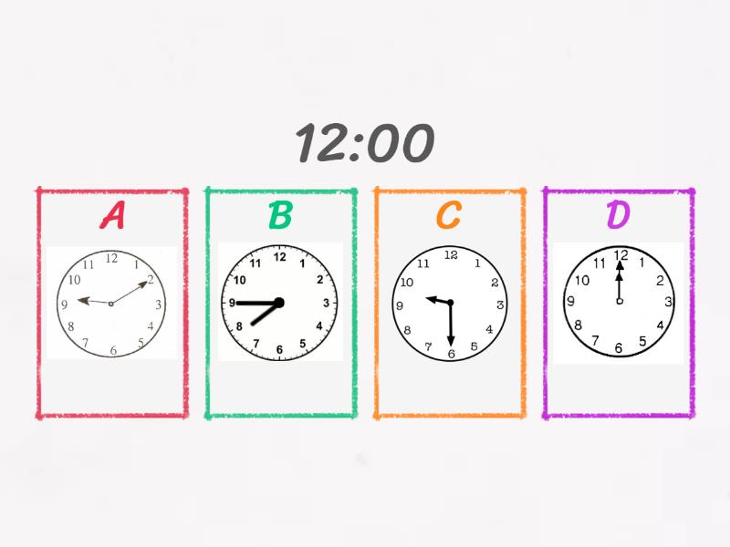 Choose the Correct Clock - Quiz