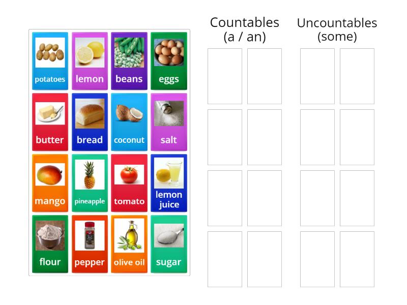 Countable and uncountable - Group sort