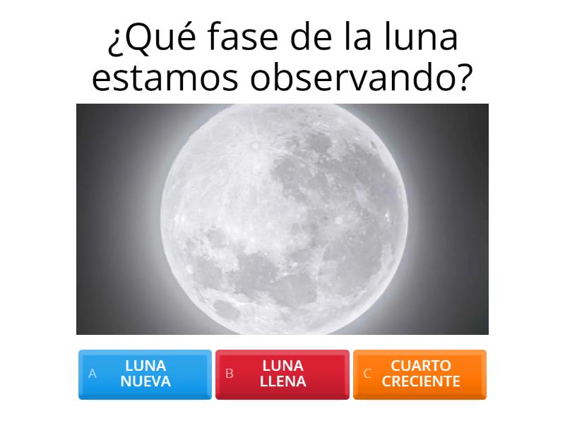 Fases De La Luna Quiz