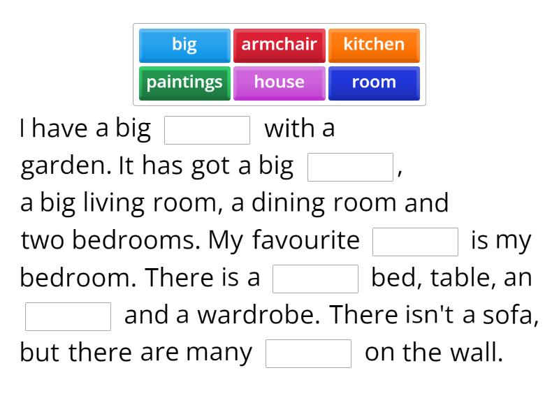 Smart Junior 3. Unit 5. My room - Complete the sentence