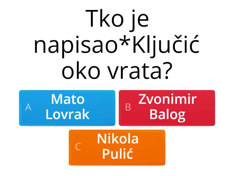 Ključić Oko Vrata Kviz 8064