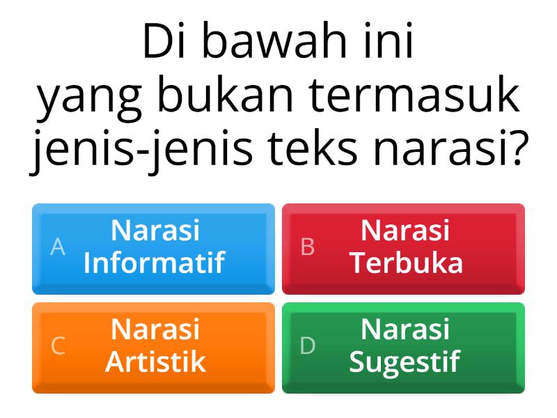 Teks Narasi - Quiz