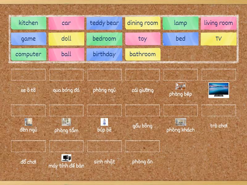 Unit 4: My House - Match Up