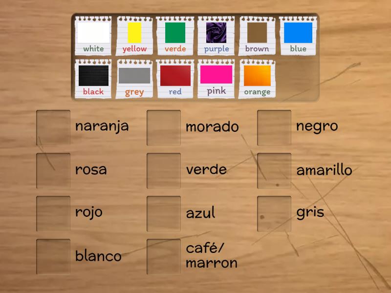 Colores - Match up