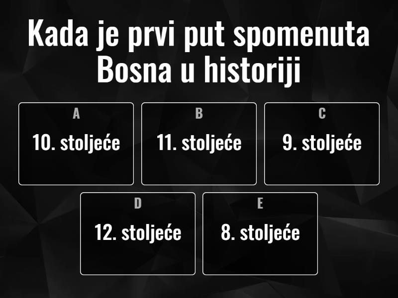 Kviz O Bosni I Hercegovini - Quiz