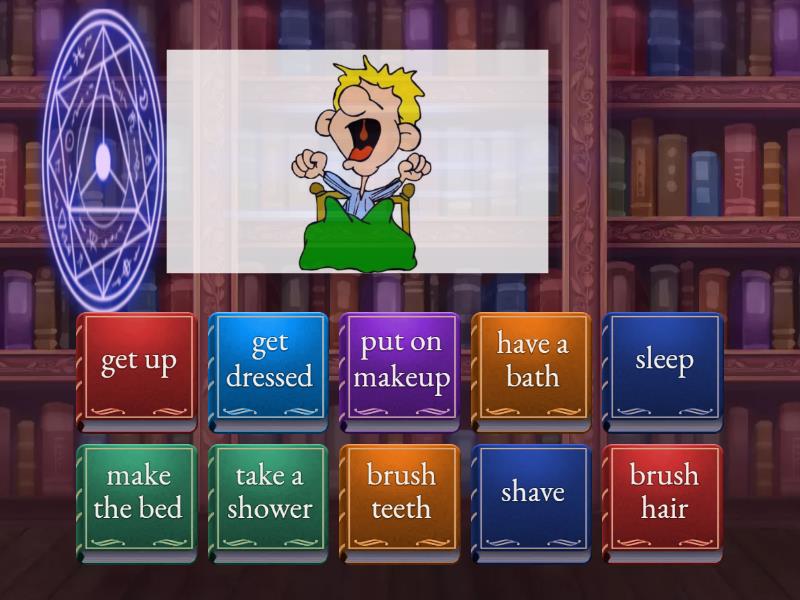 Daily Routine Vocabulary Match 1 Find The Match