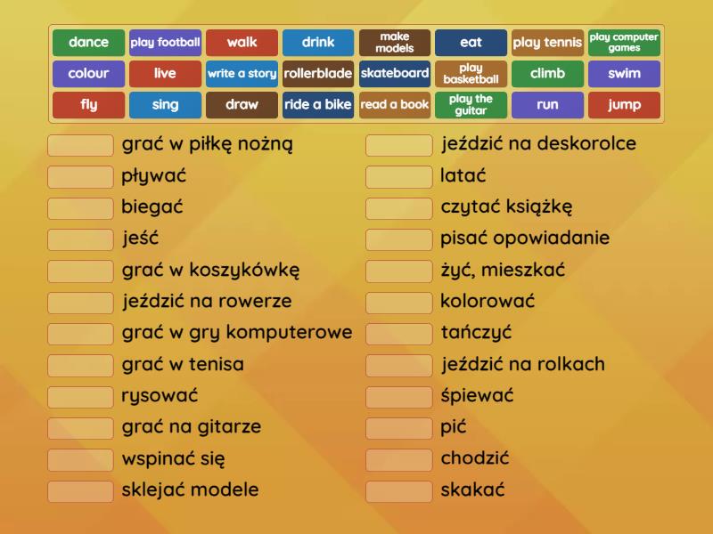 Bugs Team 1-3 - Verbs - Match up