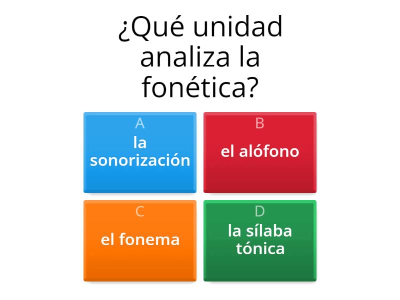 ¿Qué recuerdas de la fonética? - Quiz
