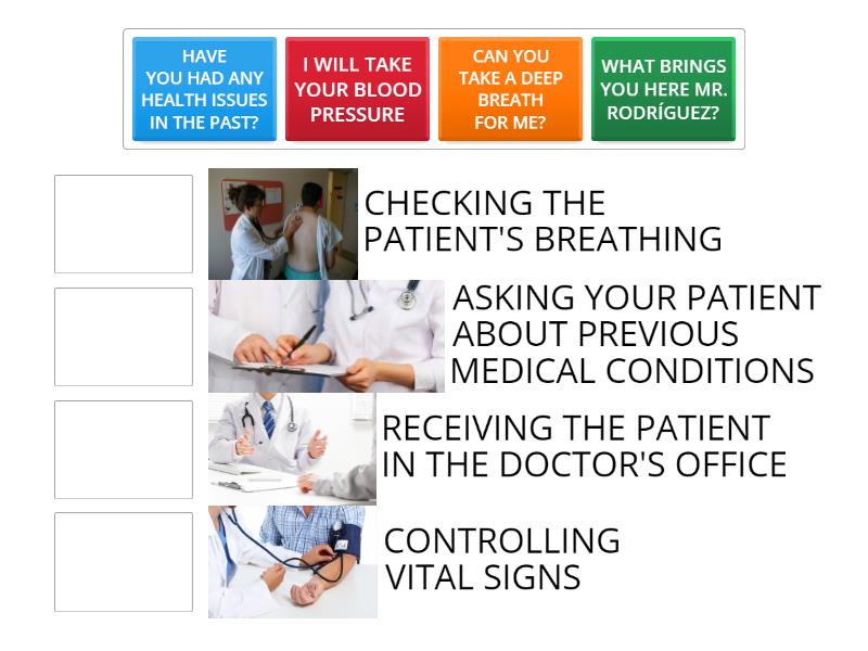 Taking Patient History Match Up
