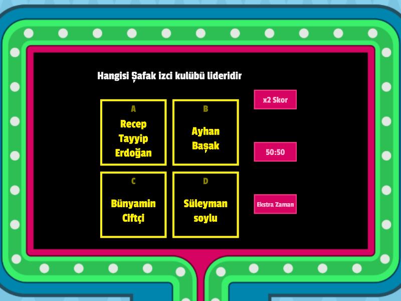 Temel Izcilik - Gameshow Quiz