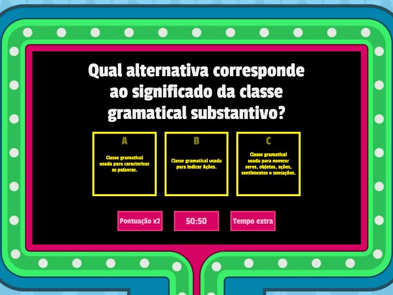 Quiz - Substantivos - Gameshow Quiz