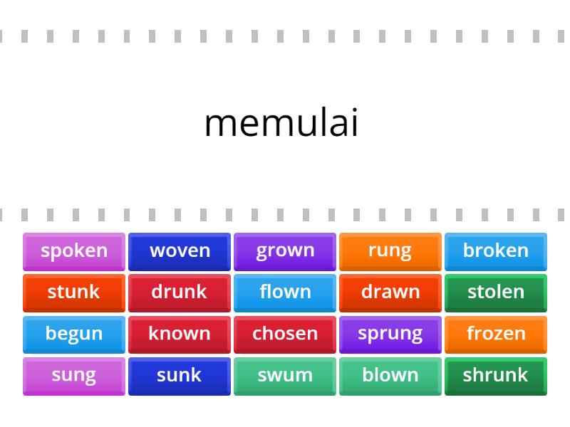verb 2 - Find the match