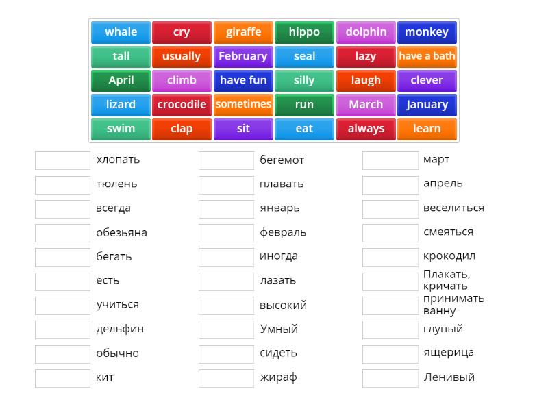 Spotlight 4 Module 4 words - Match up