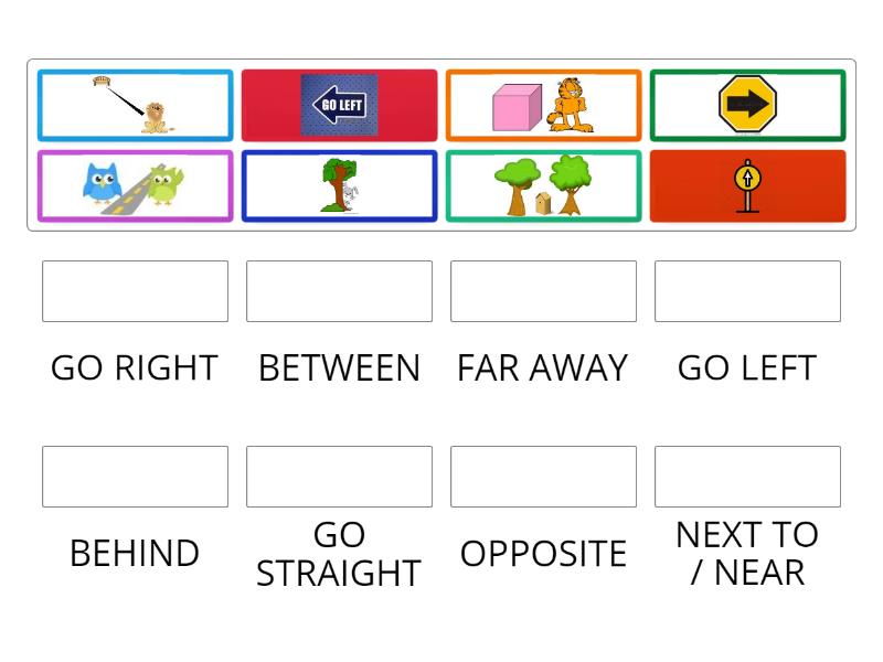 Matching prepositions - Match up