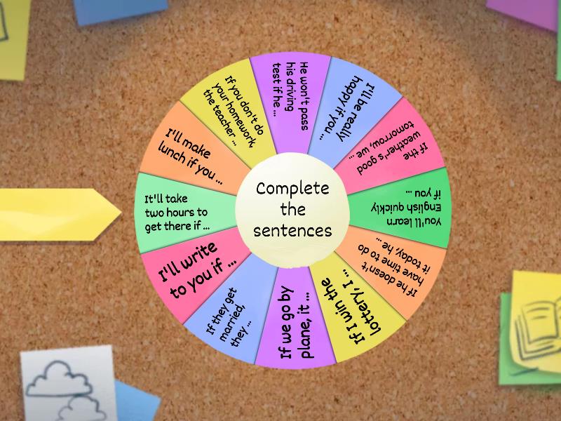 USING FIRST CONDITIONALS - Spin the wheel