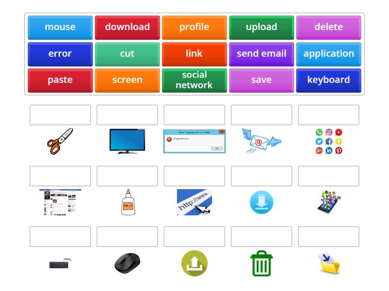 computer vocabulary - Match up