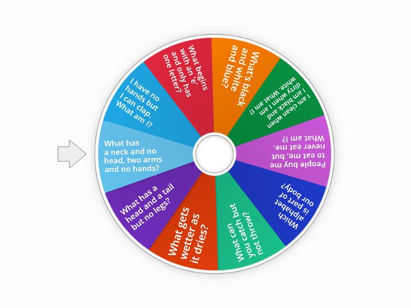 Riddles Ice Breaker - Random wheel