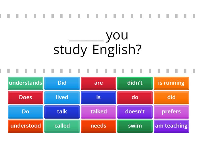 Simple Present, Present Continuous and Simple Past - Cada oveja con su ...