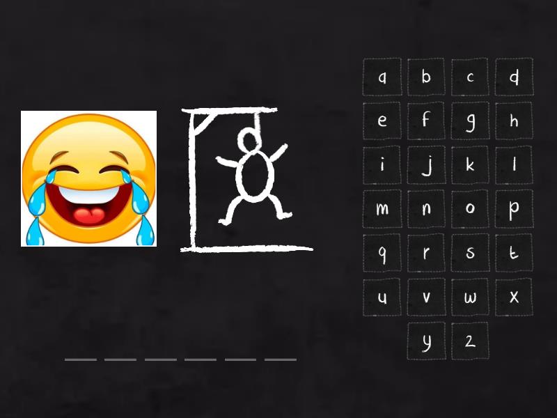 Adjektive Emojis n - Hangman