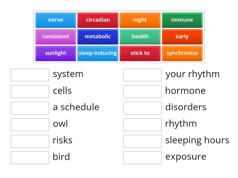 Can you change your sleep schedule? - Match up