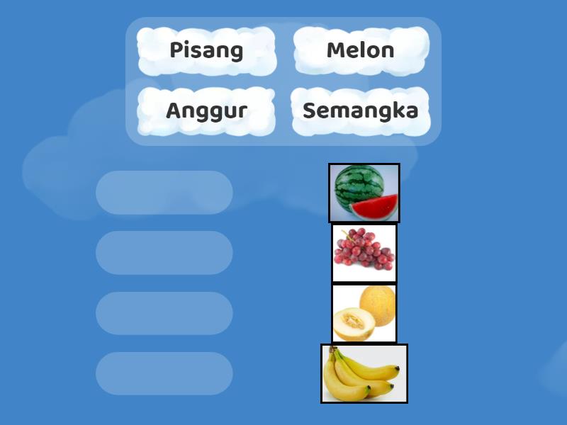 Ayo Anak Anak Kita Pasangkan Kata Dengan Gambar Berikut - Match Up