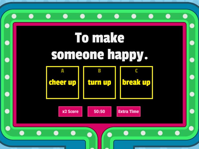 Phrasal verbs - Gameshow quiz