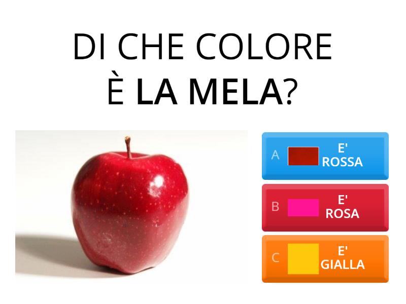 A1.1 - Di che colore è? - PART 2 *Of what color is....? - Quiz