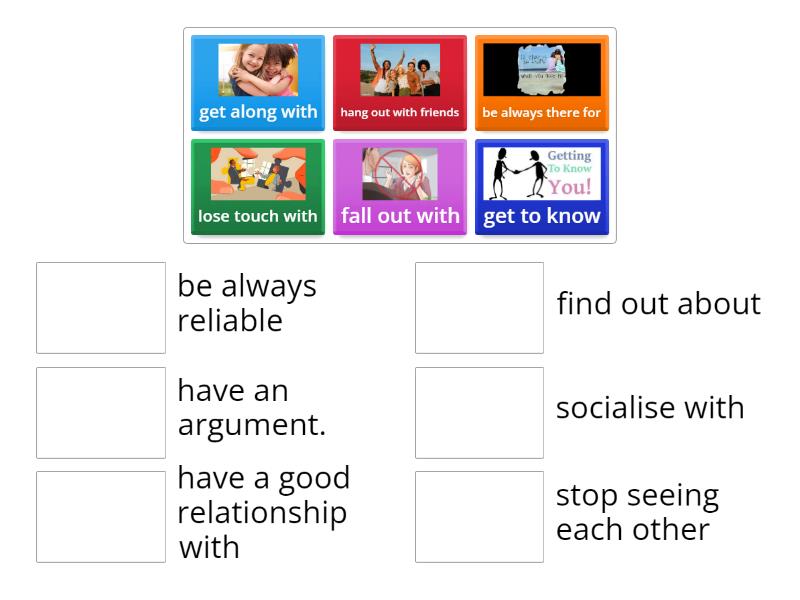 Focus 3 unit 1 phrasal verbs - Match up