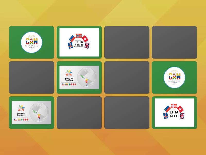 Acuerdos Regionales TLC - Matching pairs