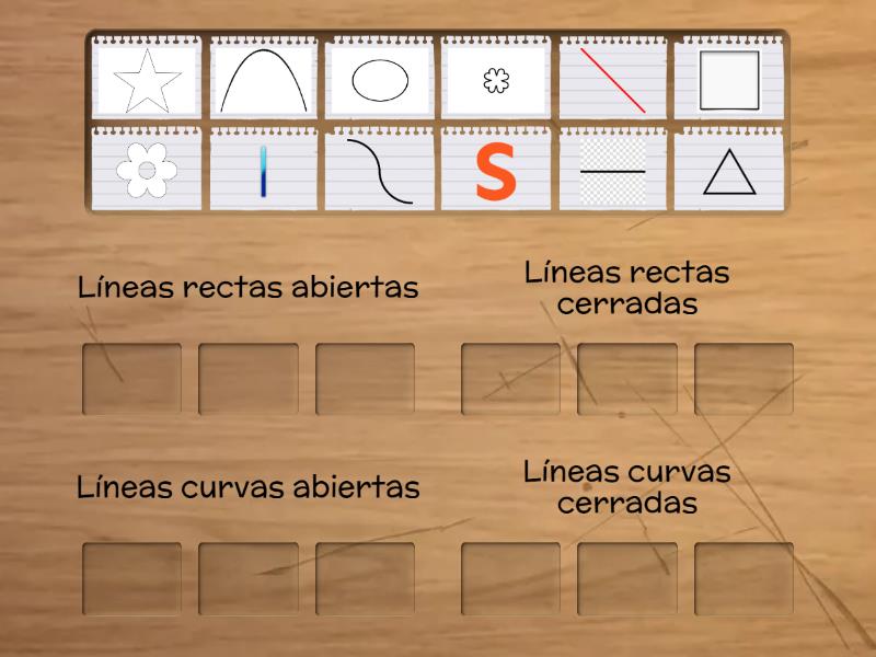 Tipos De Lineas Ordenar Por Grupo