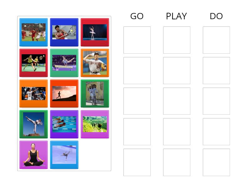 Sports collocations 2 A2 - Group sort
