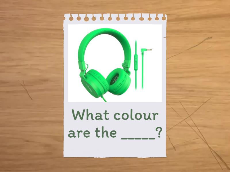 Speaking - Colours - Flash cards