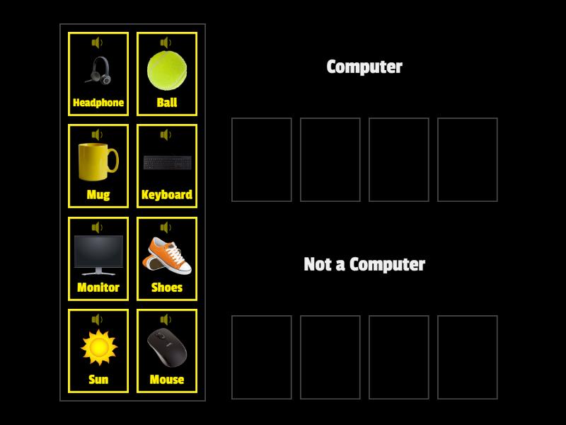 Is it a computer part or not? - Group sort