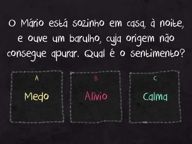 Situações E Emoções - Quiz