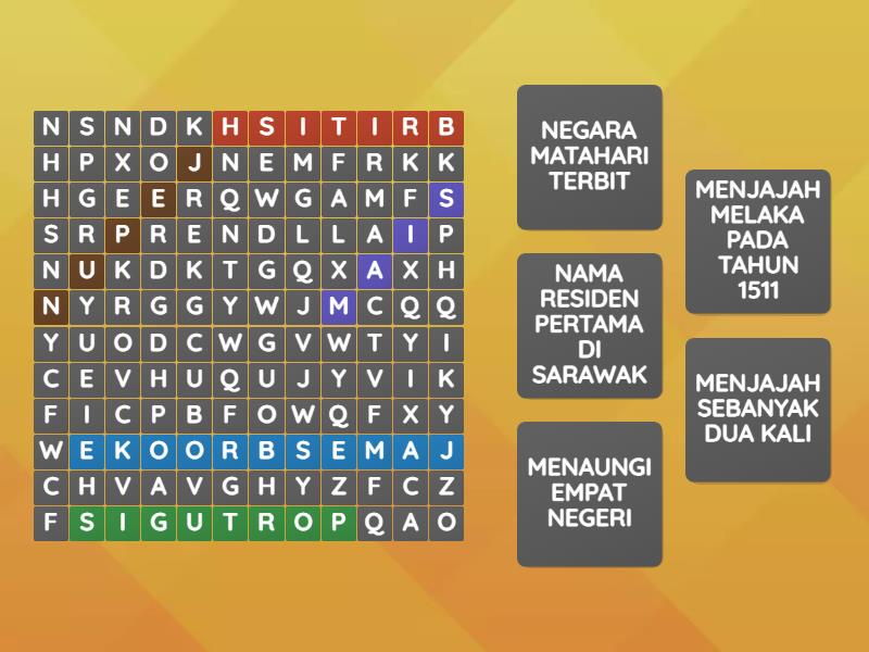 PERMAINAN SILANG KATA (SELESAI MENJAWAB, KEMBALI KE CANVA) - Carian